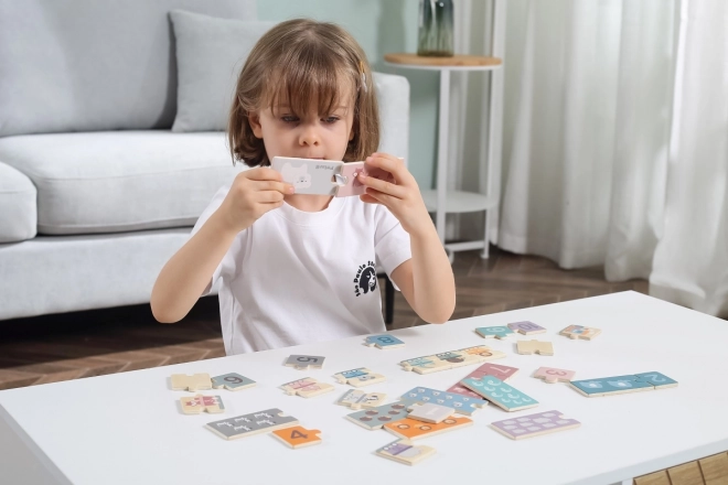 VIGA PolarB Holzpuzzle Zahlen Montessori