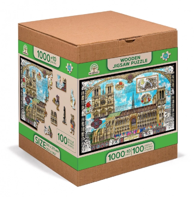 Holz Puzzle Kathedrale Notre-Dame 2-in-1