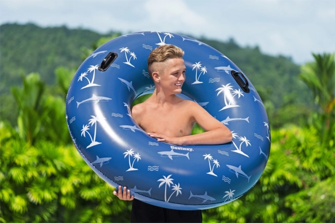 Schwimmring Haie Blau 119 cm – Palmen und Haie