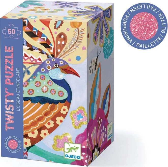 Glitzerndes Puzzle Funkelnder Vogel 50 Teile