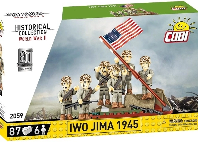 Bausteine Raising the Flag on Iwo Jima 1945 - 87 Teile