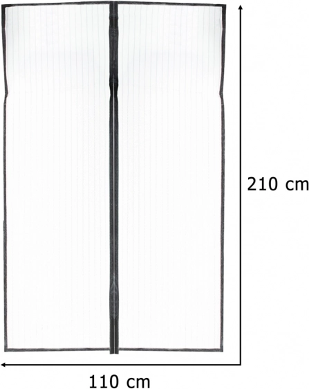 Magnetisches Fliegengitter für Türen 110x210 cm