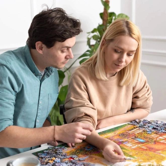 Premium Plus Puzzle 1000 Teile - Tea Time Kommende Probleme
