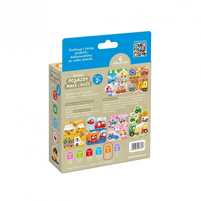 Puzzle Kleine und Große Autos