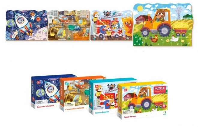Puzzle TRANSPORT: Baumaschinen 30 Teile