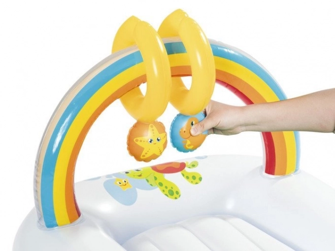 Bestway aufblasbare Wickelunterlage für Babys mit Spielzeug