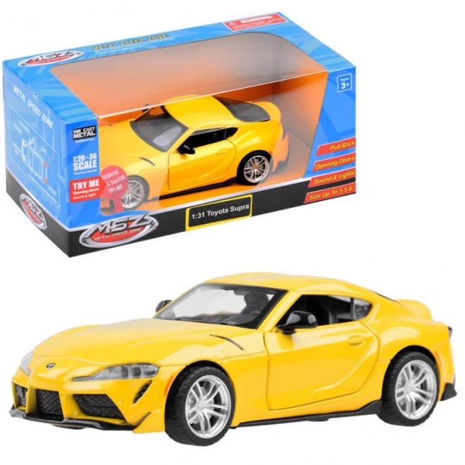 Metallisches Spielzeugauto Toyota GR Supra 1:31