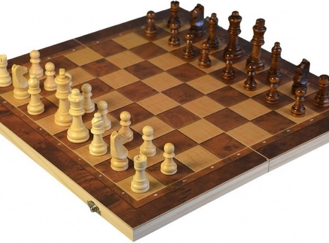 Schach-Set mit Schachbrett 44 x 44 cm
