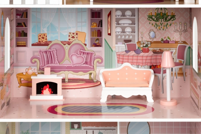 Großes Puppenhaus mit Möbeln ECOTOYS