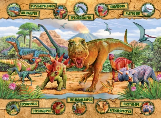 Puzzleset Dinosaurier XXL 100 Teile