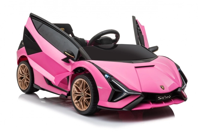 Lamborghini SIAN Kinderauto mit Batterie und Fernbedienung – Rosa