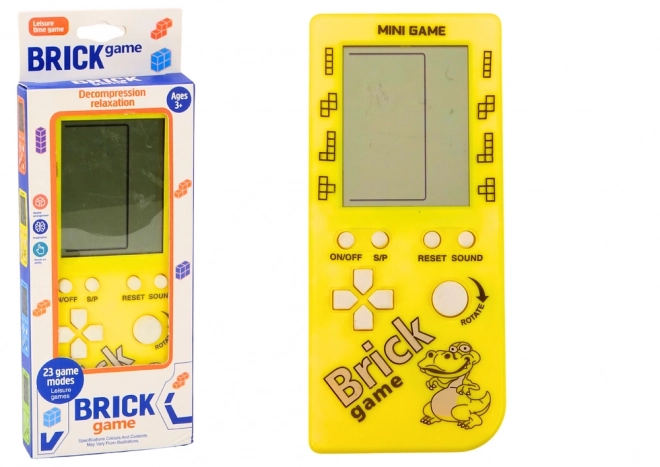 Konsolenspiel TETRIS Brick Game Gelb