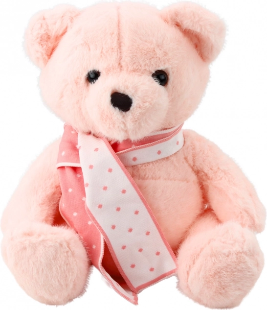 Plüschbär Rosa mit Schal 35 cm