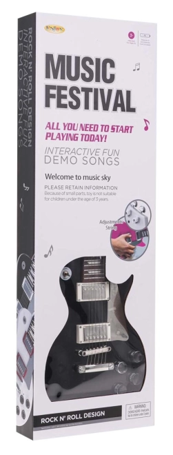 Gitarren- und Mikrofonsatz Braun – Schwarz