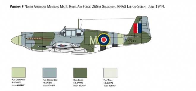 Plastikmodell P-51A Mustang 1:72