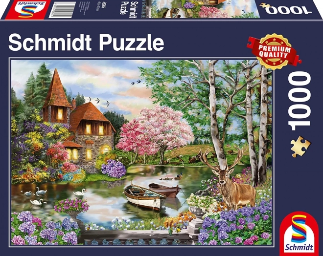 Haus am See Puzzle 1000 Teile