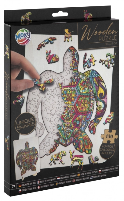 Moxy Sichthobel Puzzle Schildkröte 130 Teile