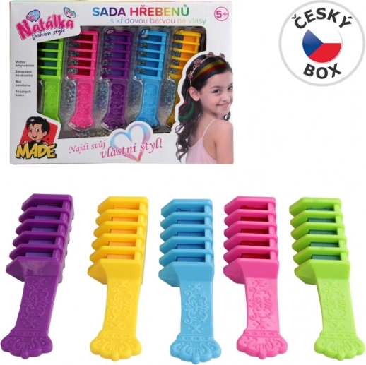 Set mit Kreidefarben-Haarbürsten für Kinder