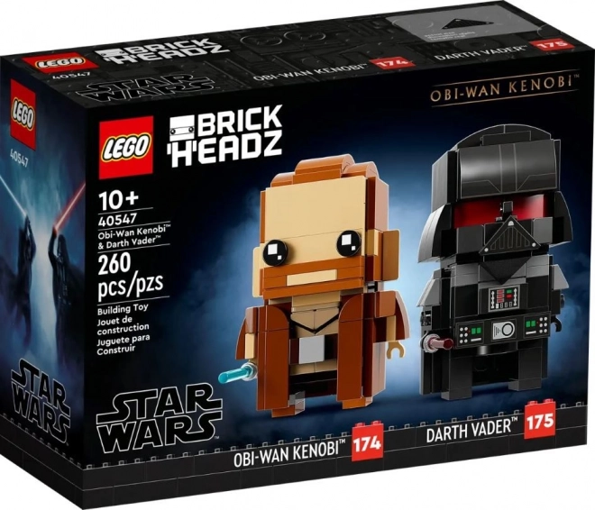 Klocki BrickHeadz Obi-Wan Kenobi und Darth Vader