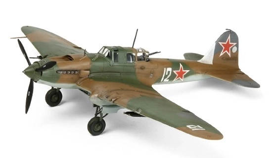 Plastikmodellflugzeug IL-2 Bausatz