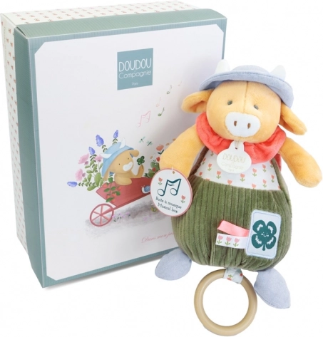 Geschenkset Plüschkuh Aneth spielt Melodie 20 cm