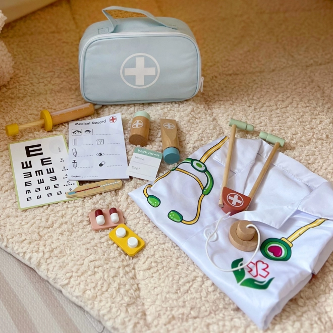 Holz-Arztkoffer Set