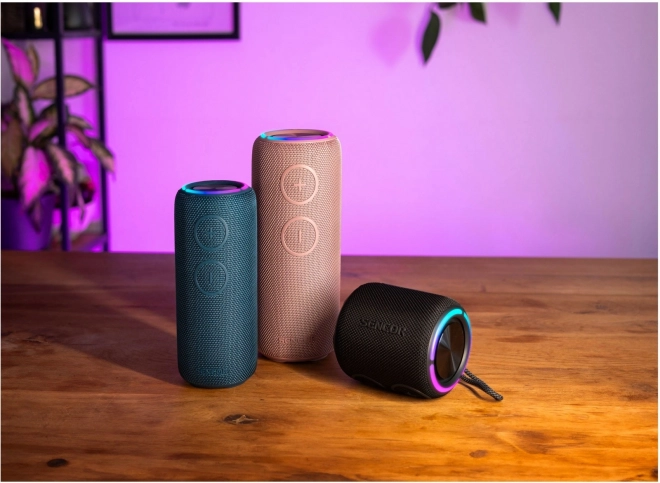 Kabelloser Bluetooth-Lautsprecher Sencor Sirius 2 mit LED-Beleuchtung und TWS-Funktion