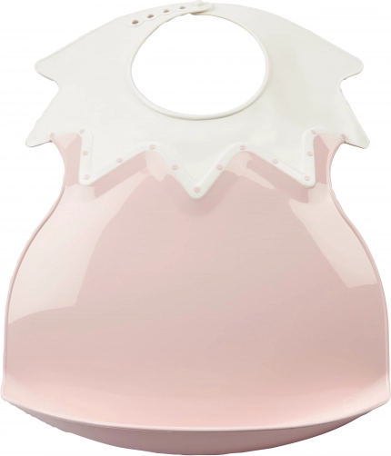 Kunststoff-Lätzchen mit Kragen, Powder Pink