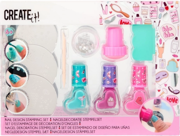 Nagelstempel-Set mit Schablonen