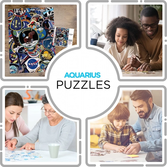 AQUARIUS Puzzle NASA Missions-Abzeichen 1000 Teile