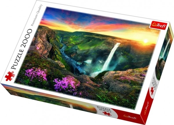 Wasserfall Haifoss Island Puzzle 2000 Teile