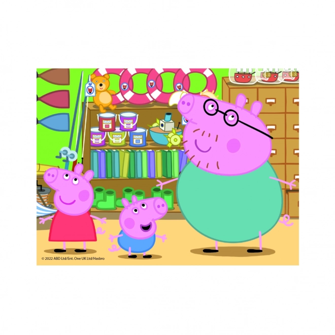 Dino Bilderwürfel Peppa Pig, 12 Würfel