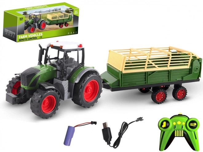Ferngesteuerter Traktor mit Anhänger