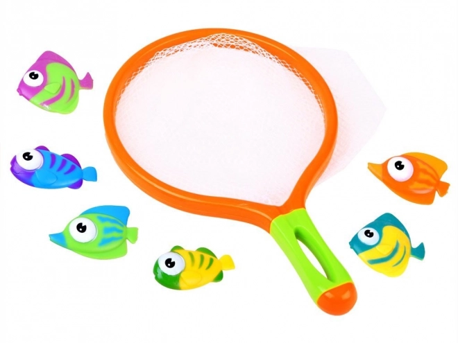 Farbenfrohes Spielnet mit Fischen für Wasserabenteuer