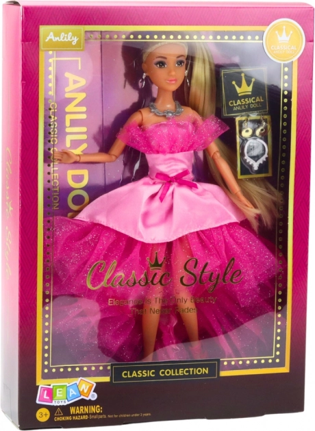 Puppe Anlily im rosa Kleid