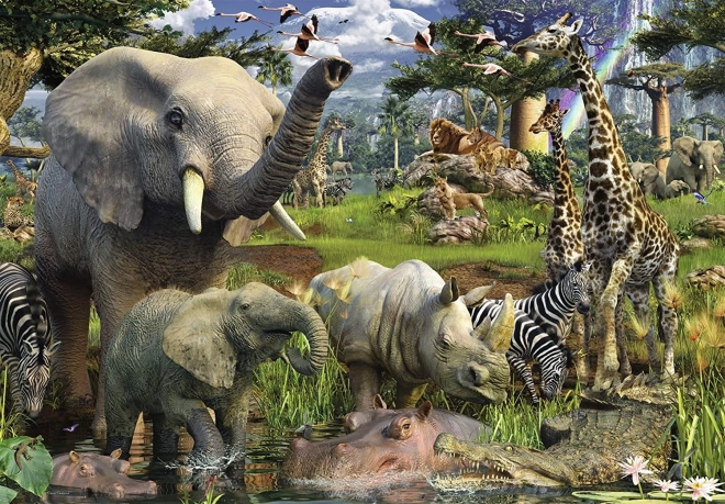 Ravensburger Puzzle Tiere an der Wasserquelle 18000 Teile