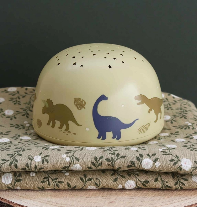 A Little Lovely Company Lampe mit Projektor – Dinosaurier