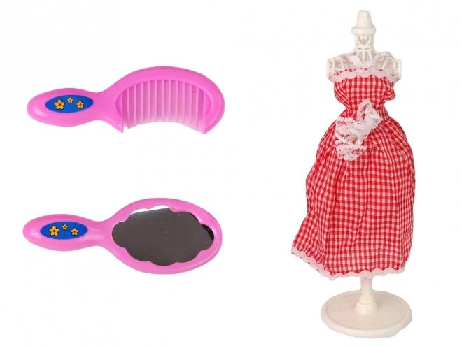 Puppenhausmöbel-Set mit Schrank und Zubehör