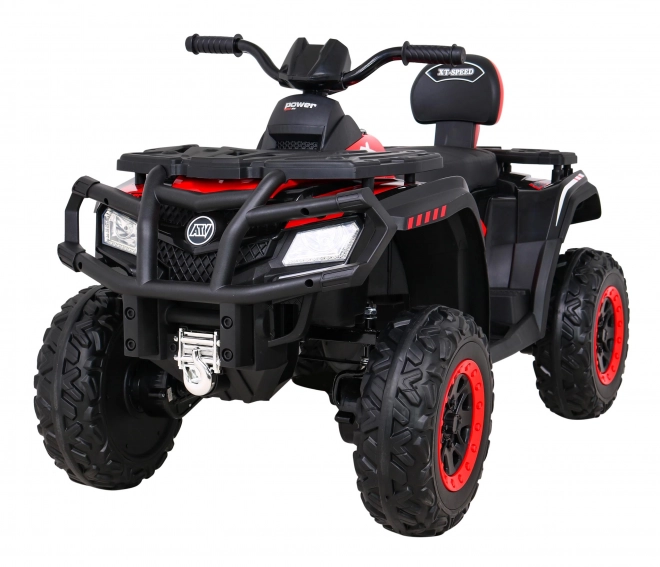 Kinderquad XT-Speed Rot mit 4x4 Antrieb, EVA, sanfter Start, MP3 und LED