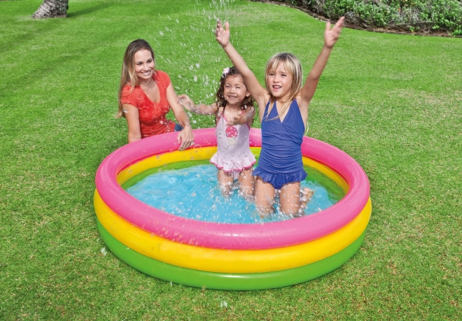 Aufblasbarer Kinderpool Regenbogen Intex