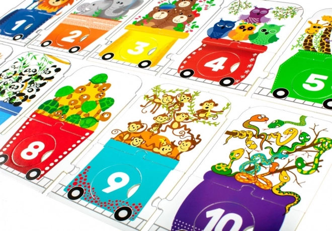 Profibaby Puzzle Zoo Express - Zähle mit mir