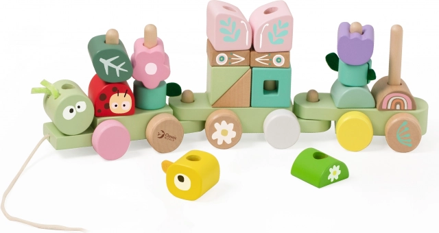 Holz-Zug Puzzle Raupe von Classic World