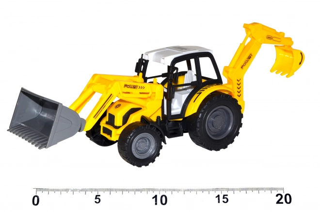 Traktor mit Lader auf Rückzug 29 cm