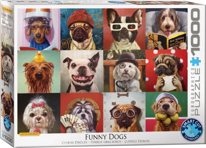 Eurographics Puzzle Lustige Hunde 1000 Teile