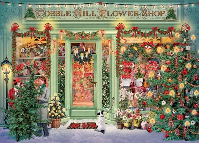 Weihnachtliche Gärtnerei 1000-teiliges Puzzle von COBBLE HILL