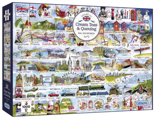 Symbolische Puzzle Großbritanniens 1000 Teile