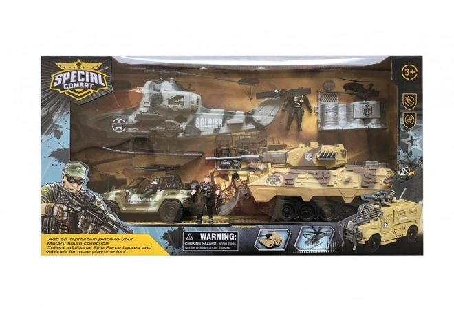 Großes Militär-Set mit Panzer