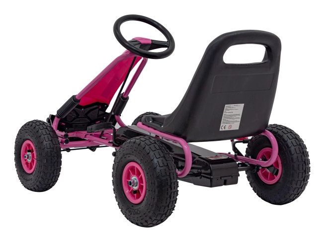 Gokart mit Pedale Air PerHour für Kinder Rot – rosa