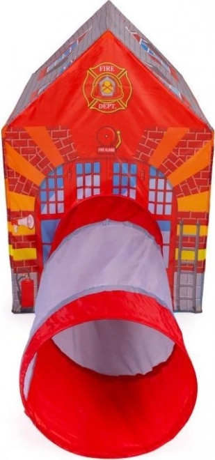 Kinderzelt mit Tunnel Feuerwehrstation IPLAY