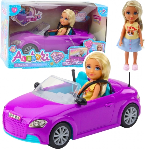 Mini-Puppe Ankiki Cabriolet lila
